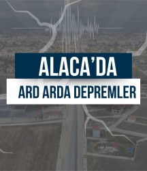 Alaca'da peş peşe depremler!