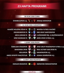 TRENDYOL 1.LİG'DE 23-27. HAFTA PROGRAMI AÇIKLANDI