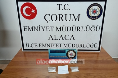 Alaca'da uyuşturucu operasyonu: 2 gözaltı