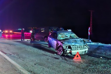 Çatalkaya köyü yakınlarında kaza: 3 yaralı