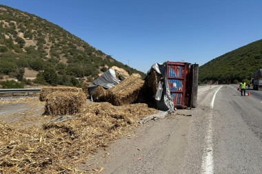 Çorum Alaca Karayolu’nda tır kazası: 1 yaralı