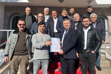 ŞOFÖRLER ODASI BAŞKANI  ERBAŞ GÖREVİ DEVRALDI