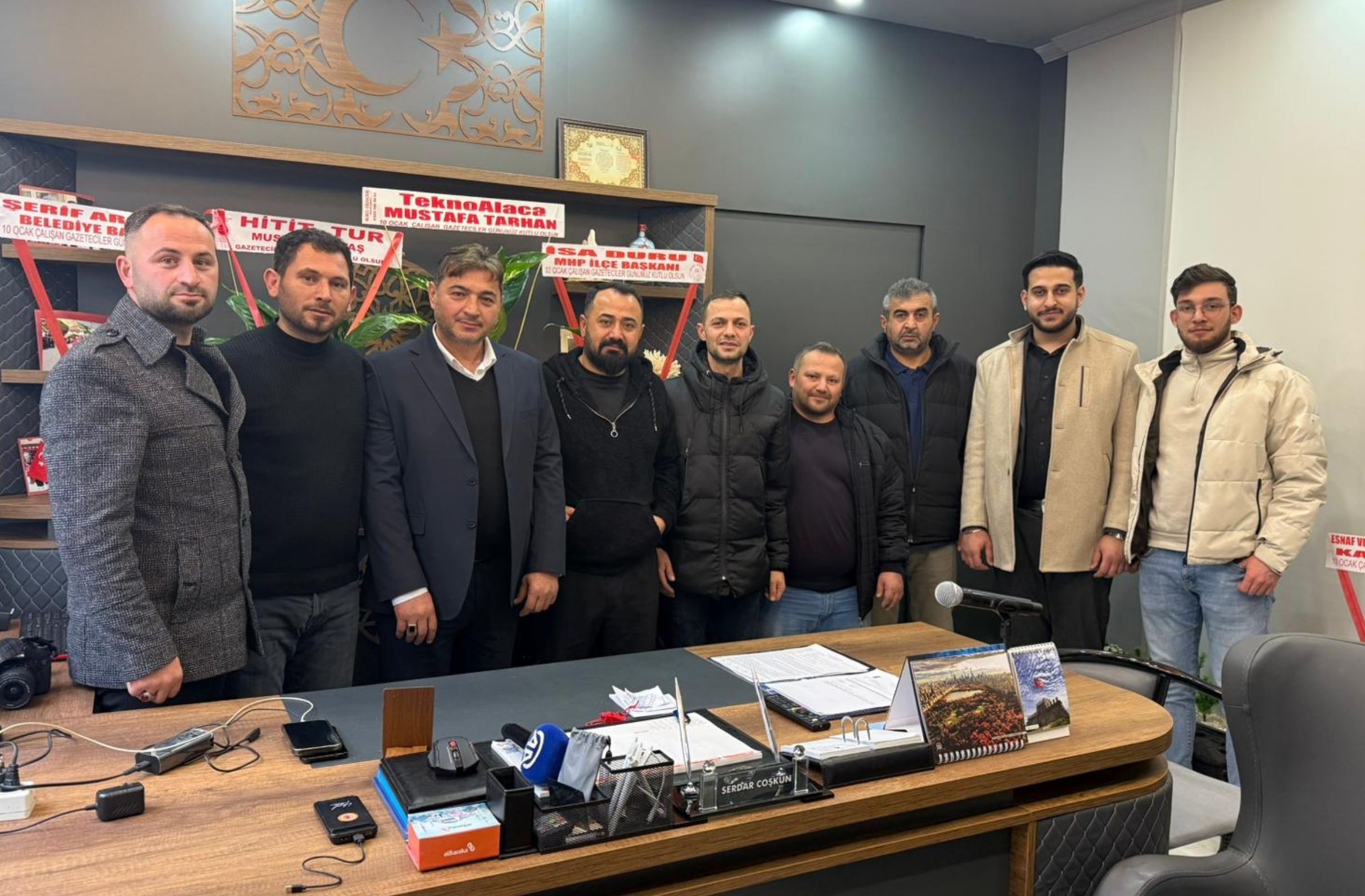 ALACA ESNAF VE SANATKARLAR ODASI BAŞKAN ADAYI BİBER'DEN ALACAHABER'E ZİYARET