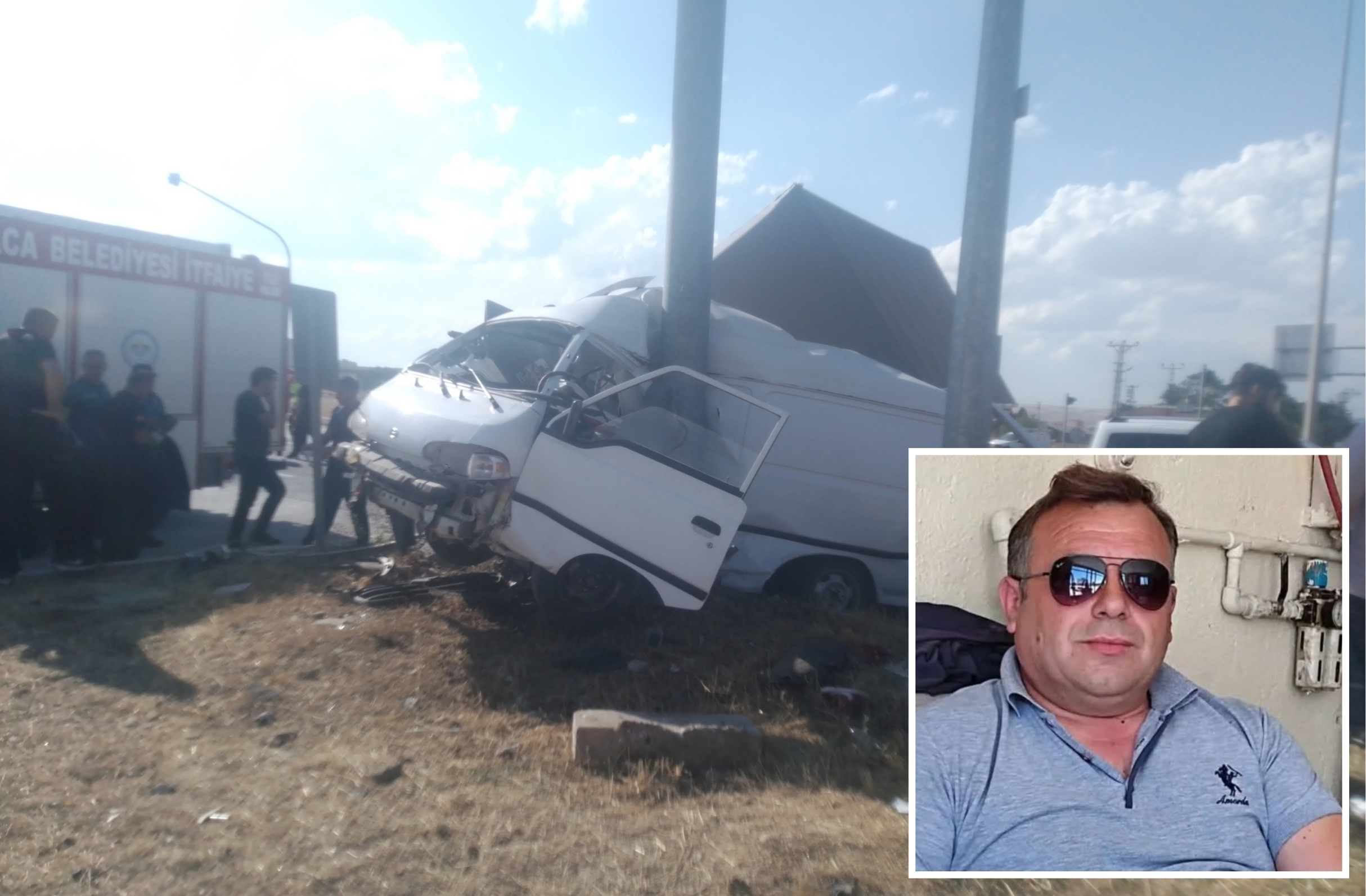 Alaca'da Mezbahane Kavşağı’ndaki kazada ağır yaralanan sürücü hayatını kaybetti