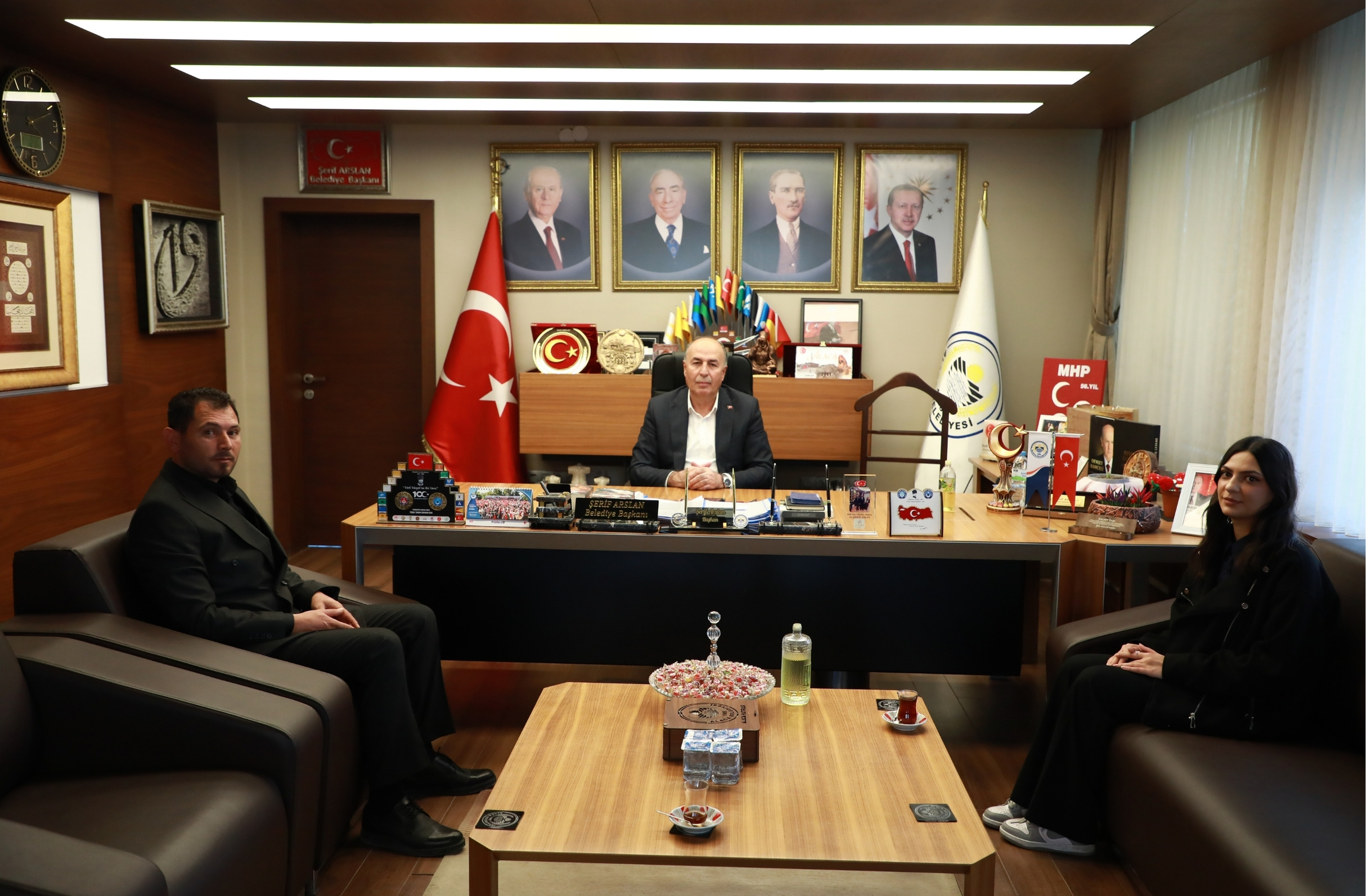 Alacahaber’den Başkan Arslan’a ziyaret
