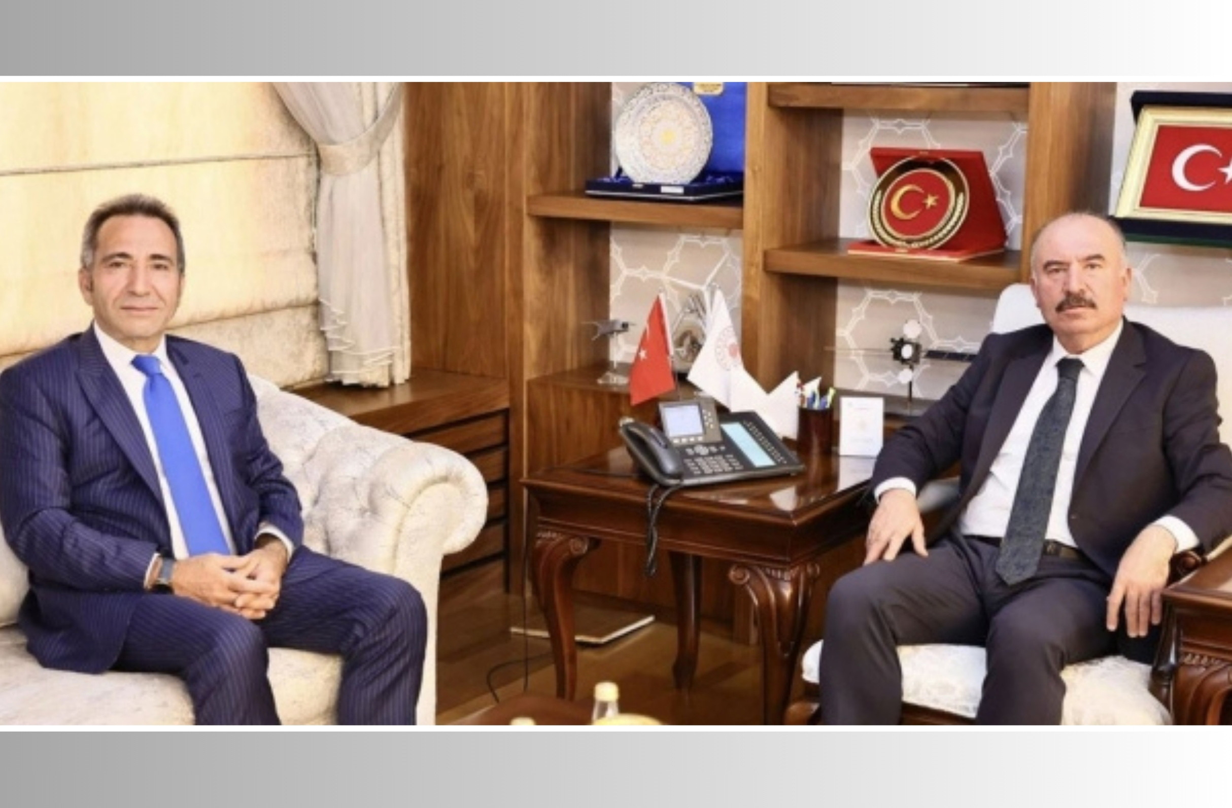 Alacalı Başmüfettiş Ali Mantı, Vali Ali Çalgan’ı ziyaret etti