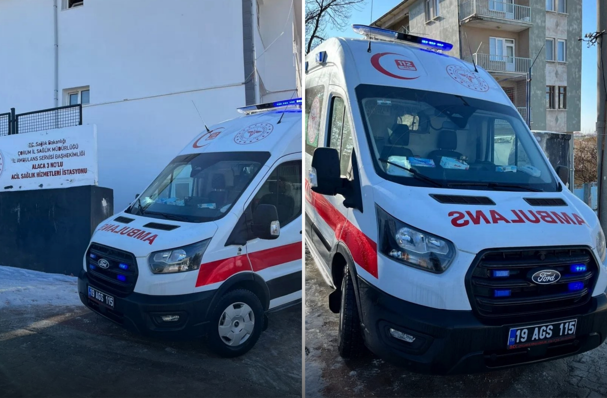 Alaca'ya tam donanımlı ambulans tahsis edildi