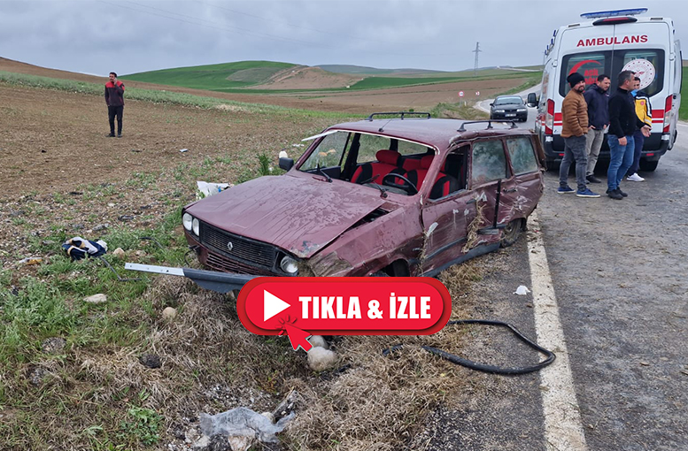 Çöplü Köyü mevkiinde trafik kazası: 1’i çocuk 6 yaralı