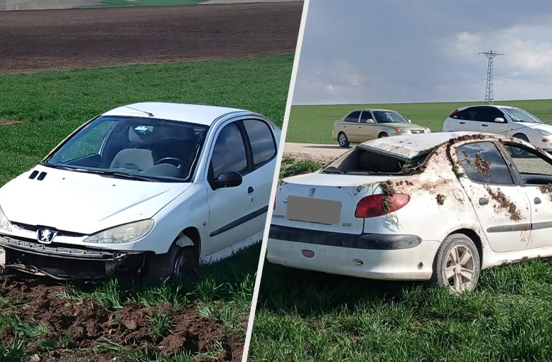 Kızkaraca yolunda otomobil takla attı: 1 yaralı