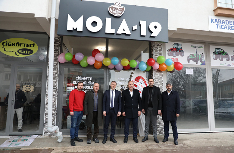 Mola-19 Çiğköfte Kafe hizmete açıldı