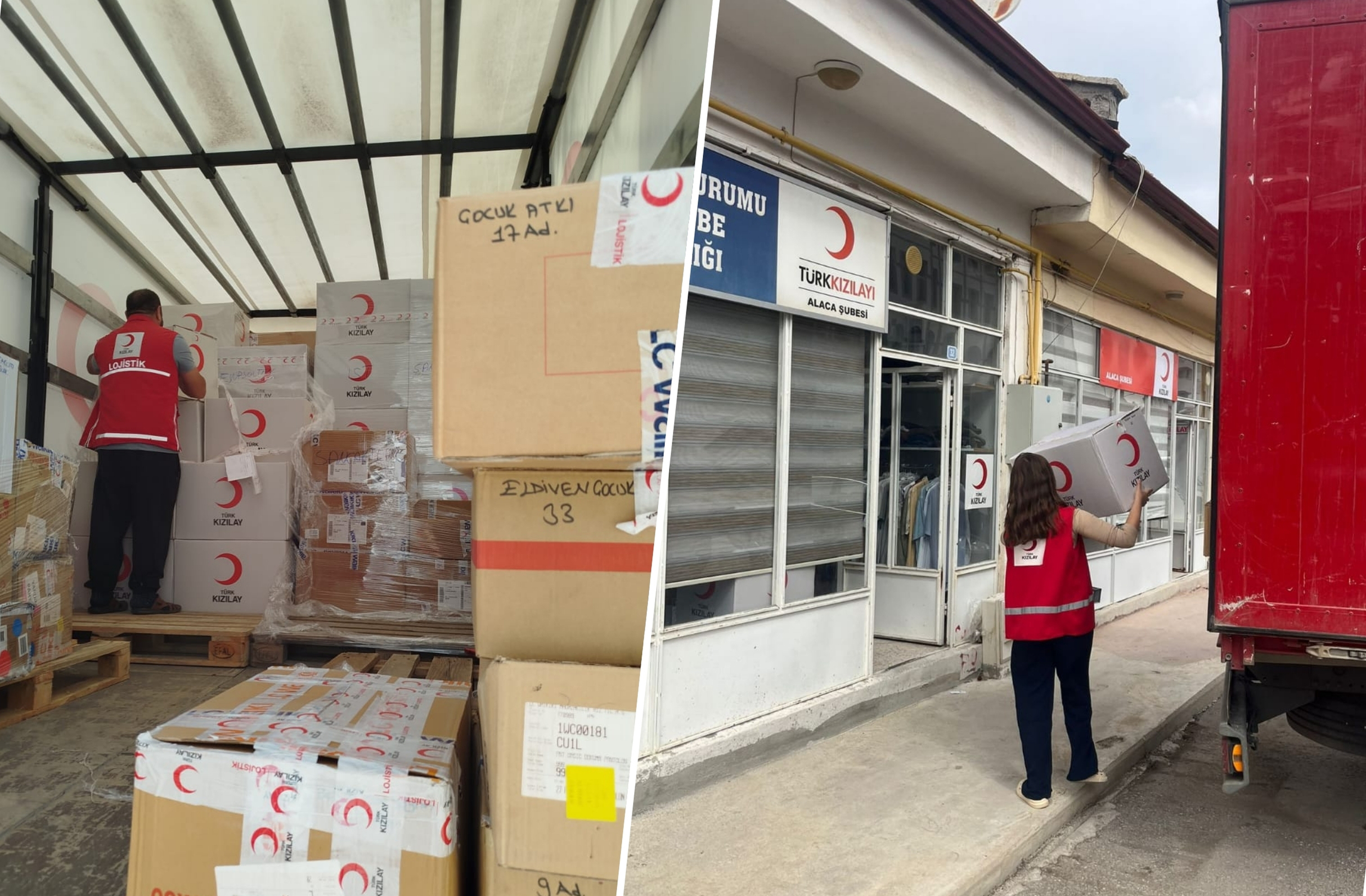 Türk Kızılayı’ndan Alaca’ya kıyafet yardımı