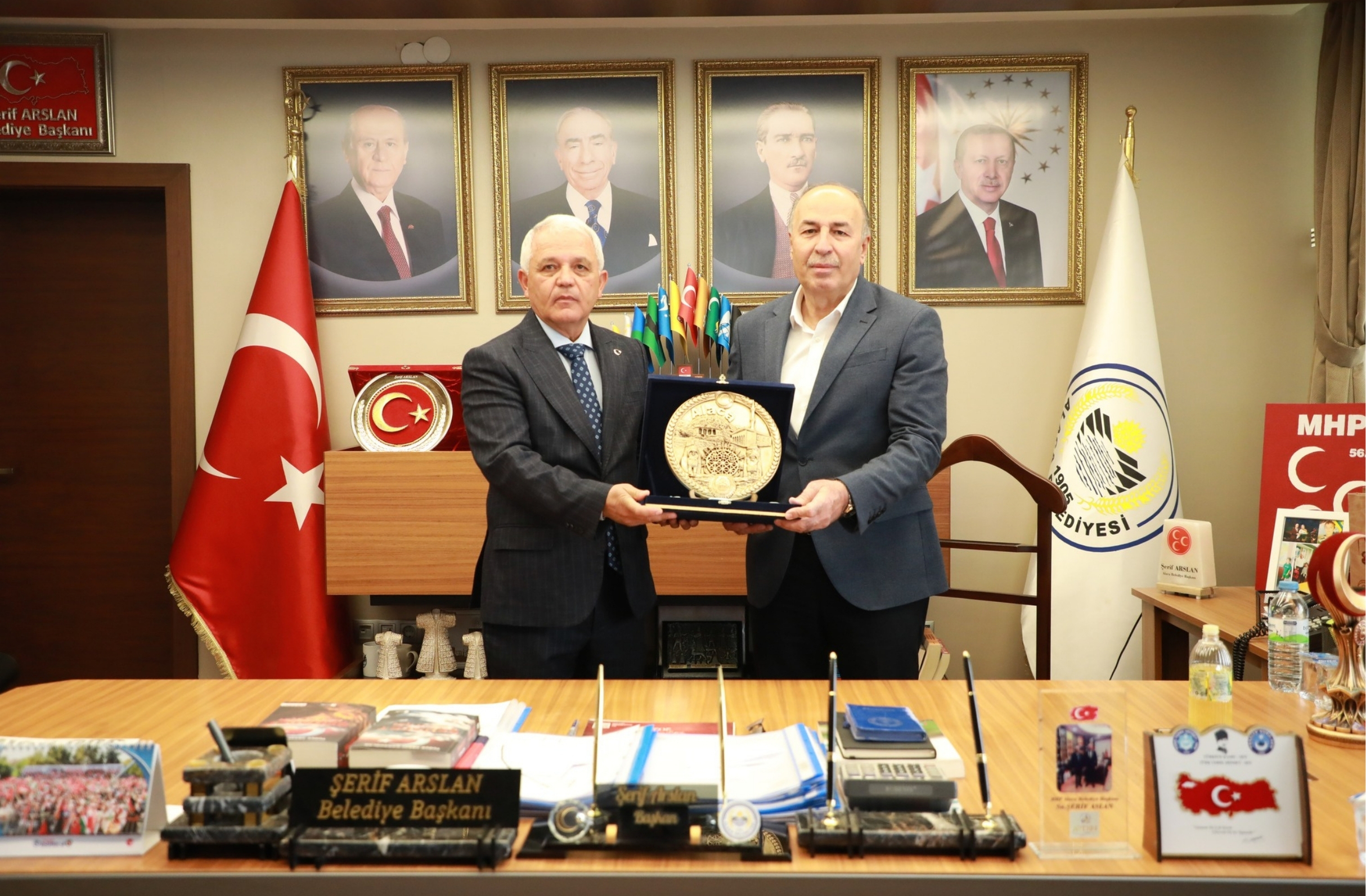 Veli Gündüz Şahin’den Başkan Arslan’a ziyaret