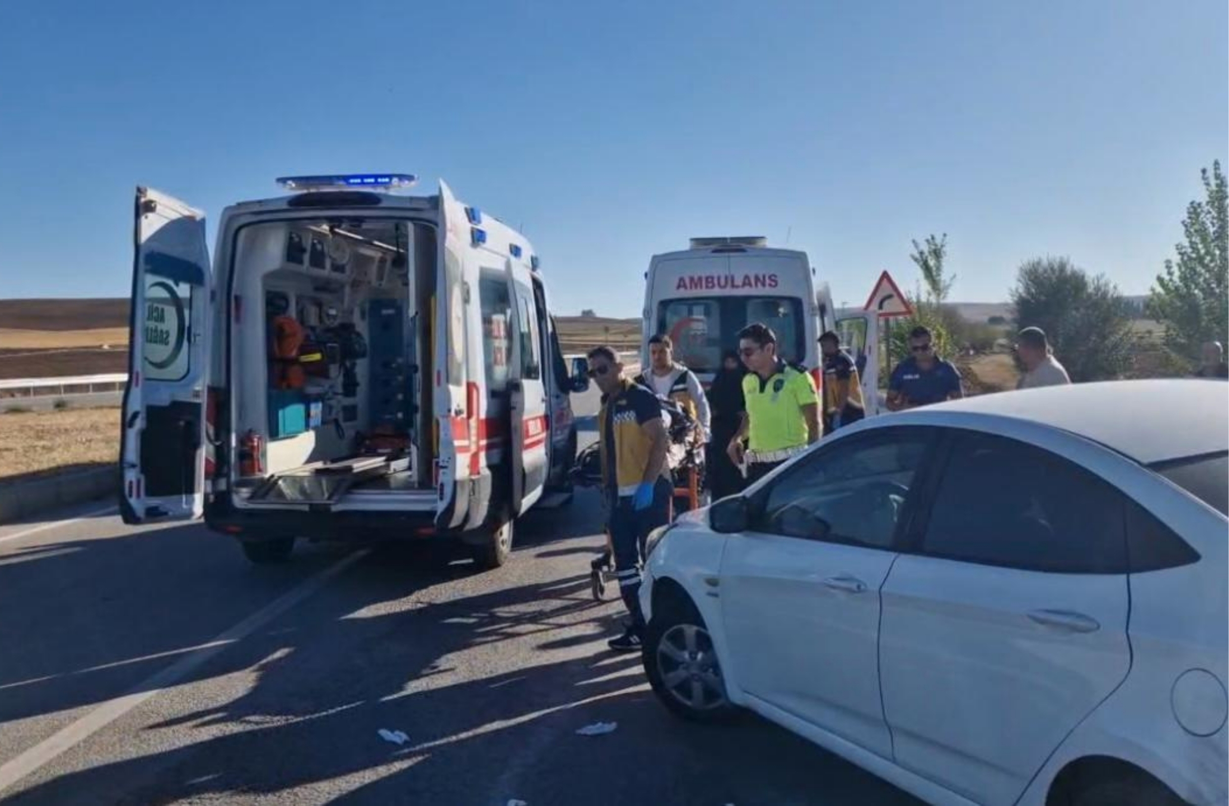 Zile Kavşağında trafik kazası: 4 yaralı